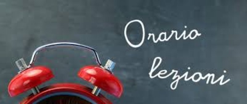 Orario lezioni 15 settembre 2025